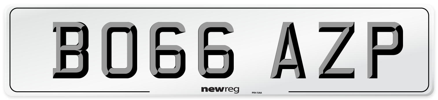 BO66 AZP Number Plate from New Reg
